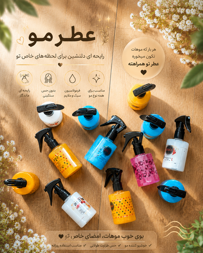 عطر مو شاین دار